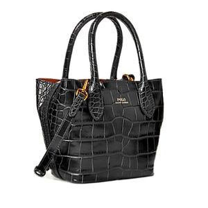 Ralph Lauren Embossed Mini Bellport Tote